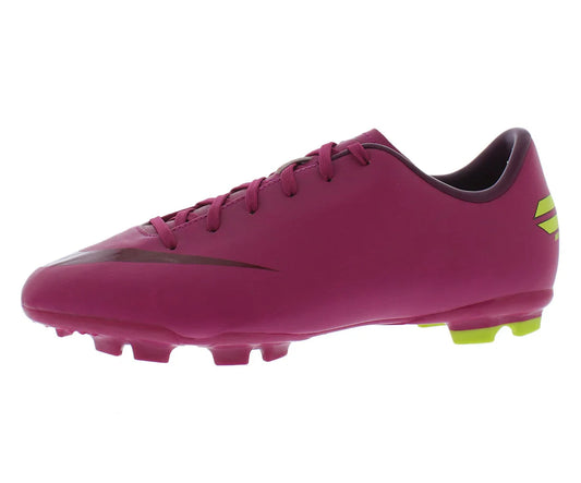 Nike Jr Mercurial Victory Iii Fg Boys Shoes Size 5, Color: Rave Pink/Neon